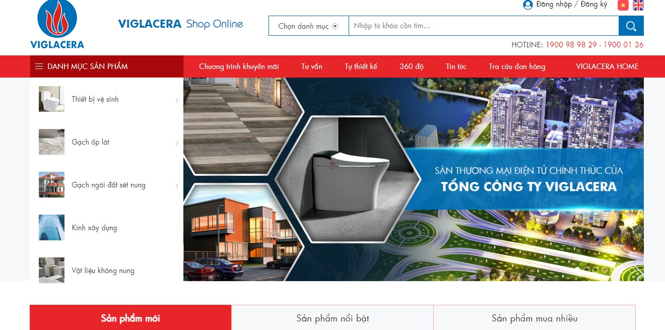 Một bước đột phá trong ngành VLXD: Viglacera ra mắt Sàn thương mại điện tử VIGLACERA Shop Online.